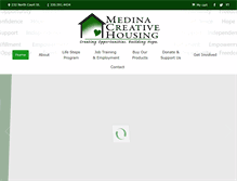 Tablet Screenshot of medinacreativehousing.com